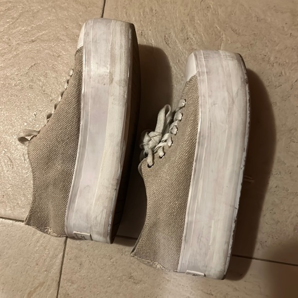 Michael Kors Canvas Platform Shoes Sneakers Size 7.5 - Picture 8 of 8